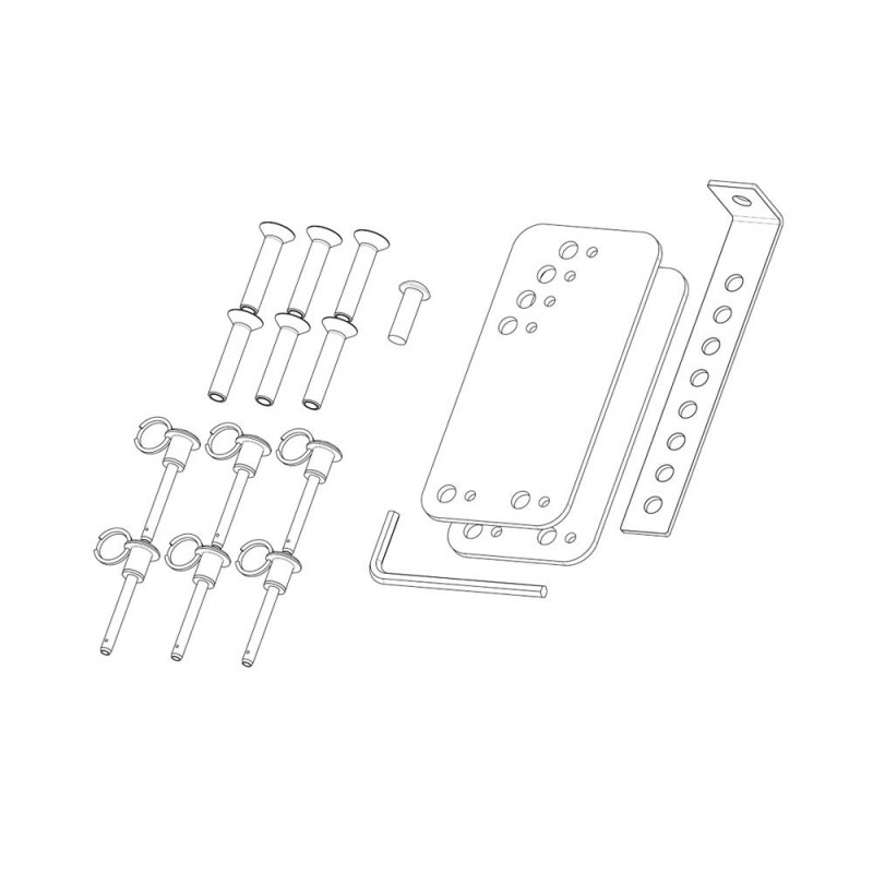 KV2 Audio SL Top Bracket Quick Pins Zestaw zaczepu górnego z pinami Quick Lock do systemu SL